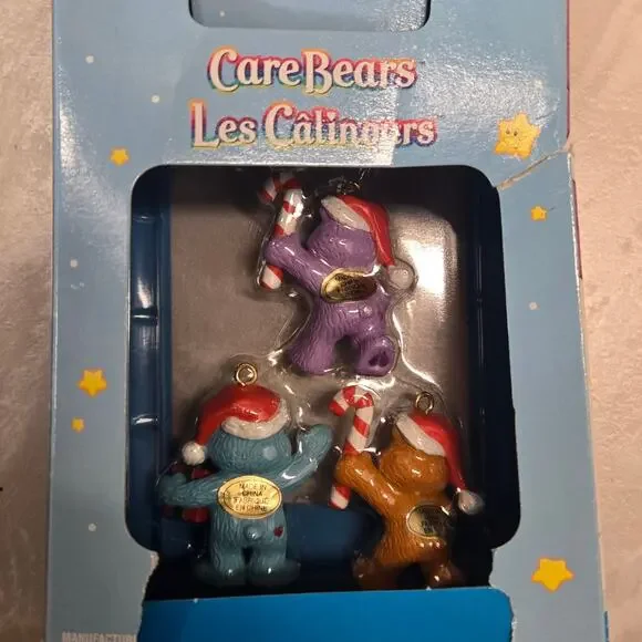 American Greetings Vintage 2006 Care Bears Christmas Ornament Set of 5 mini - Picture 2 of 6